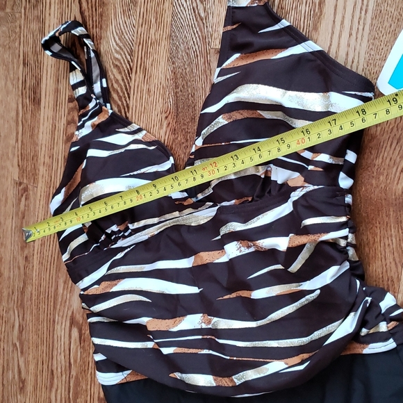 (16) NWT Silhouette Solutions Waist Minimizer One Piece Swimsuit Vacation Summer - Picture 11 of 11